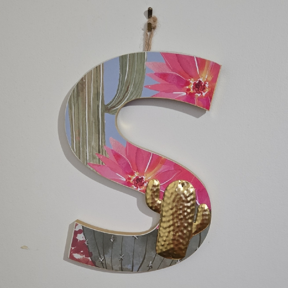 Micheals Wooden "S" Sign